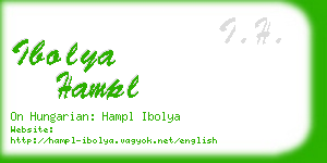 ibolya hampl business card